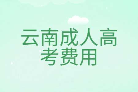 云南成人高考費用