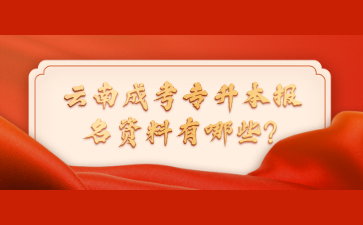 云南成考專(zhuān)升本報(bào)名資料