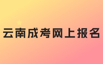 2024年云南成考網上報名注意事項！